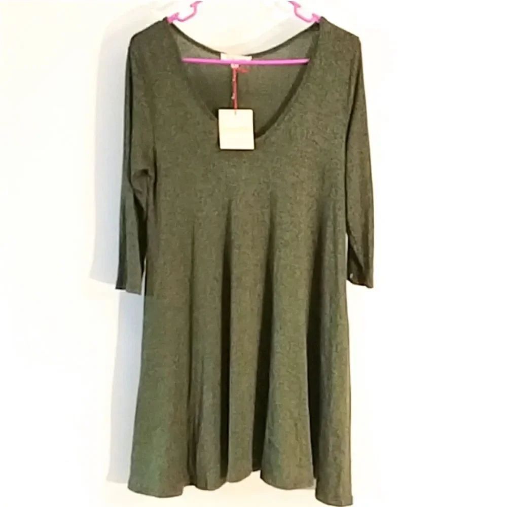 Rolla Coaster nwt green tunic dress sweater